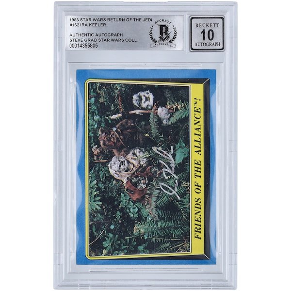 Ira Keeler Star Wars Autographed 1983 Topps Return of the Jedi 162 BGS Authenticated 10 Card - The Ballers Bank