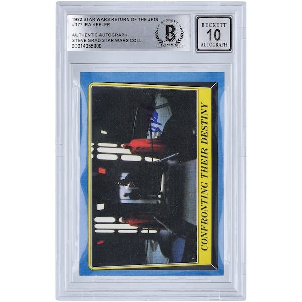 Ira Keeler Star Wars Autographed 1983 Topps Return of the Jedi 177 BGS Authenticated 10 Card - The Ballers Bank