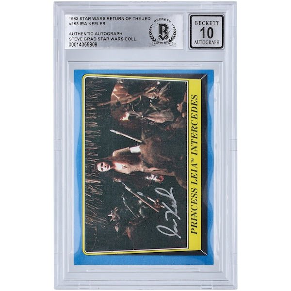 Ira Keeler Star Wars Autographed 1983 Topps Return of the Jedi 198 BGS Authenticated 10 Card - The Ballers Bank