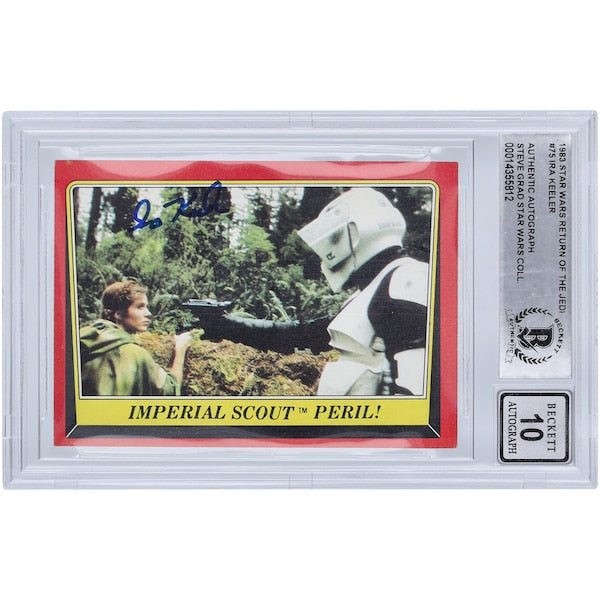Ira Keeler Star Wars Autographed 1983 Topps Return of the Jedi 75 BGS Authenticated 10 Card - The Ballers Bank