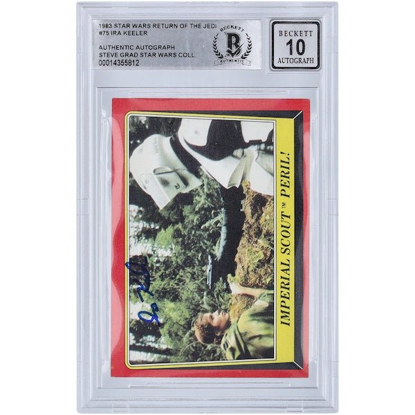 Ira Keeler Star Wars Autographed 1983 Topps Return of the Jedi 75 BGS Authenticated 10 Card - The Ballers Bank