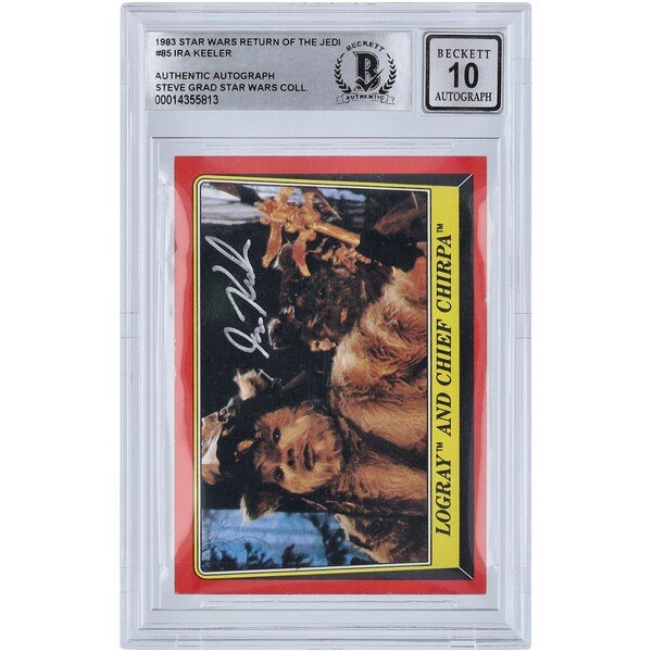 Ira Keeler Star Wars Autographed 1983 Topps Return of the Jedi 85 BGS Authenticated 10 Card - The Ballers Bank