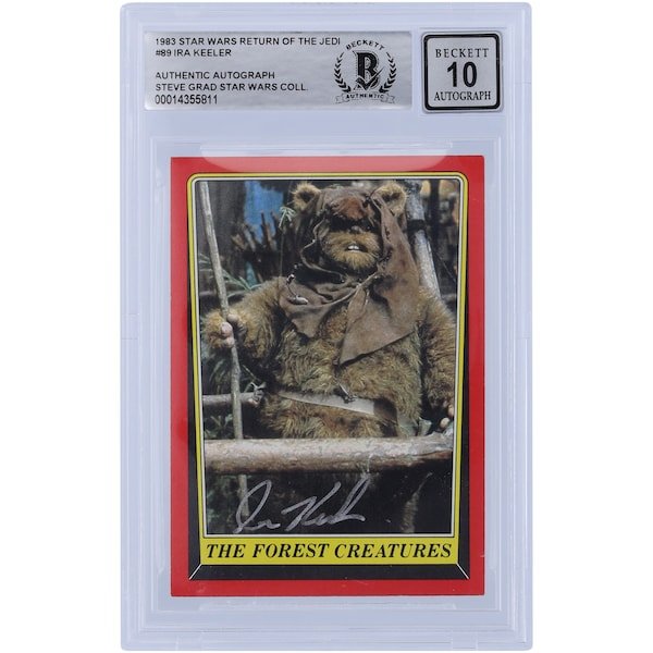 Ira Keeler Star Wars Autographed 1983 Topps Return of the Jedi 89 BGS Authenticated 10 Card - The Ballers Bank