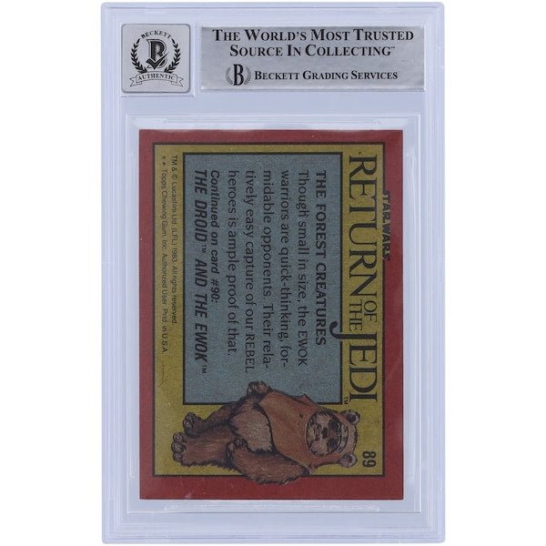 Ira Keeler Star Wars Autographed 1983 Topps Return of the Jedi 89 BGS Authenticated 10 Card - The Ballers Bank