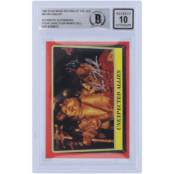 Ira Keeler Star Wars Autographed 1983 Topps Return of the Jedi 92 BGS Authenticated 10 Card - The Ballers Bank