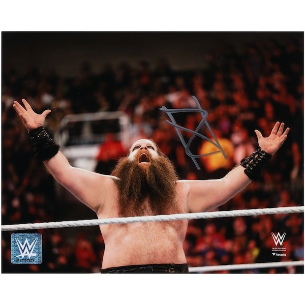 Ivar WWE Autographed Fanatics Authentic 8" x 10" In Ring Arms Out Photograph - The Ballers Bank