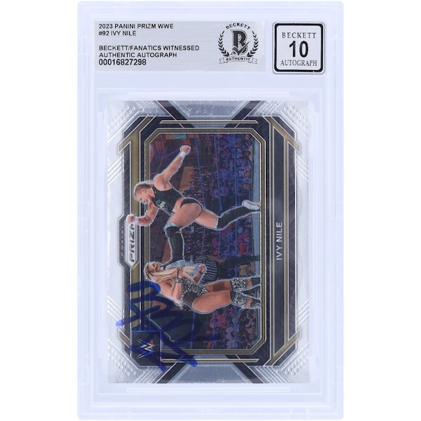 Ivy Nile Autographed 2023 Panini Prizm 92 Beckett Fanatics Witnessed Authenticated 10 Card - The Ballers Bank