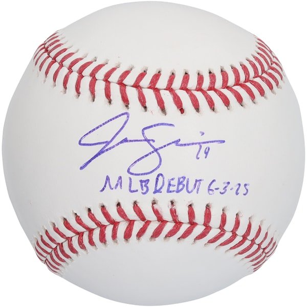 Jac Caglianone Kansas City Royals Autographed Fanatics Authentic Baseball with "MLB Debut 6 - 3 - 25" Inscription - The Ballers Bank