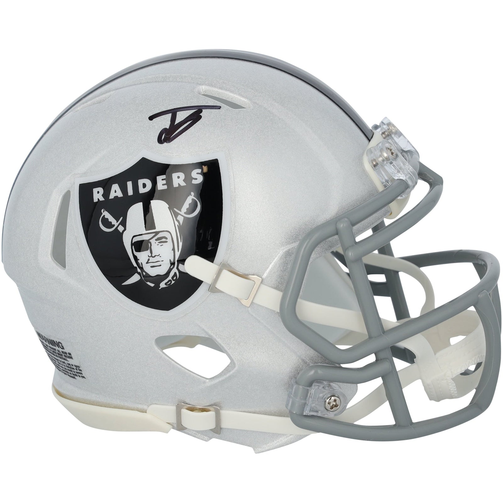 Jack Bech Las Vegas Raiders Autographed Fanatics Authentic Riddell Speed Mini Helmet - The Ballers Bank