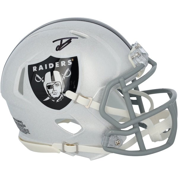 Jack Bech Las Vegas Raiders Autographed Fanatics Authentic Riddell Speed Mini Helmet - The Ballers Bank