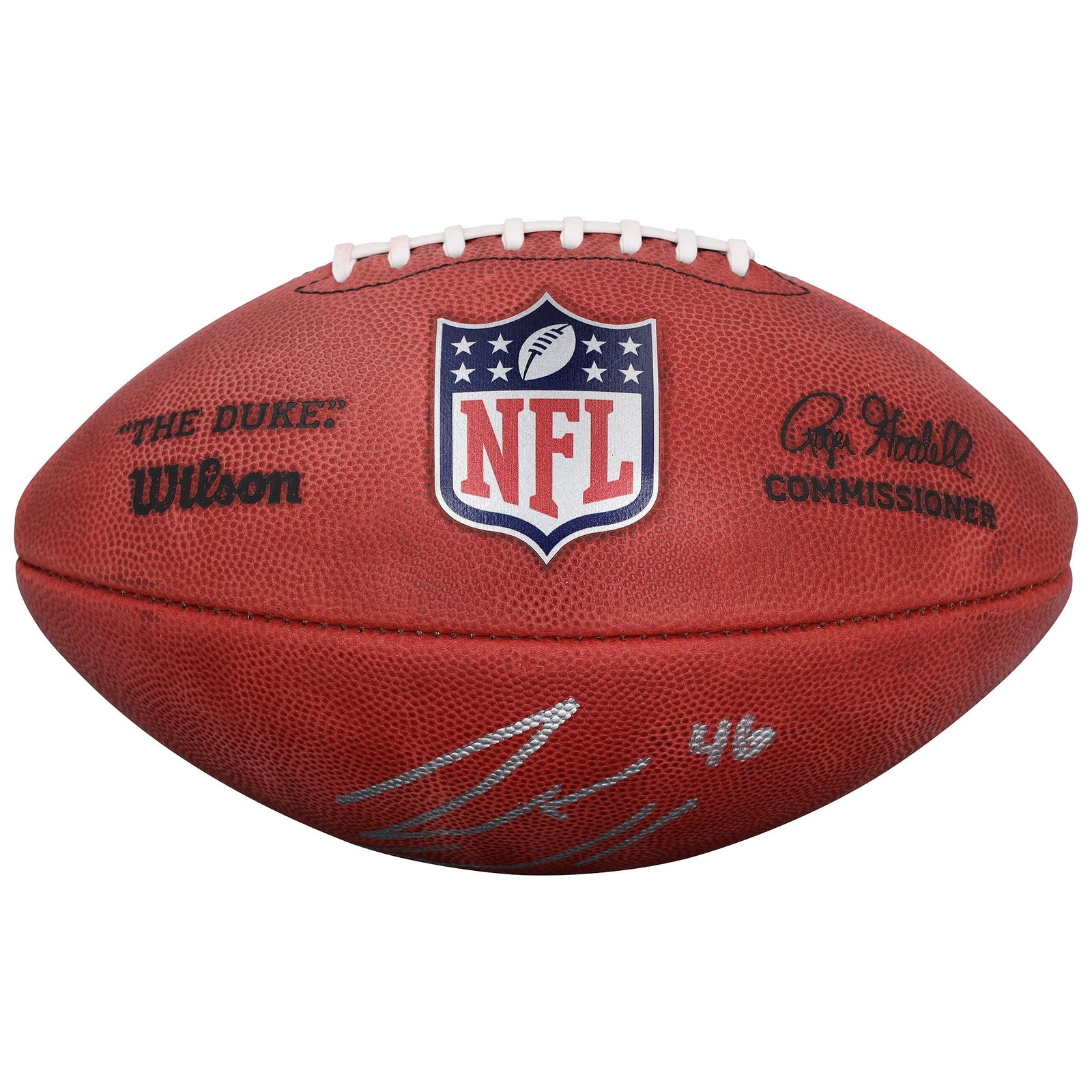 Jack Campbell Detroit Lions Autographed Fanatics Authentic Wilson Duke Full Color Football - The Ballers Bank