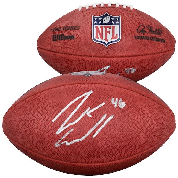 Jack Campbell Detroit Lions Autographed Fanatics Authentic Wilson Duke Full Color Football - The Ballers Bank