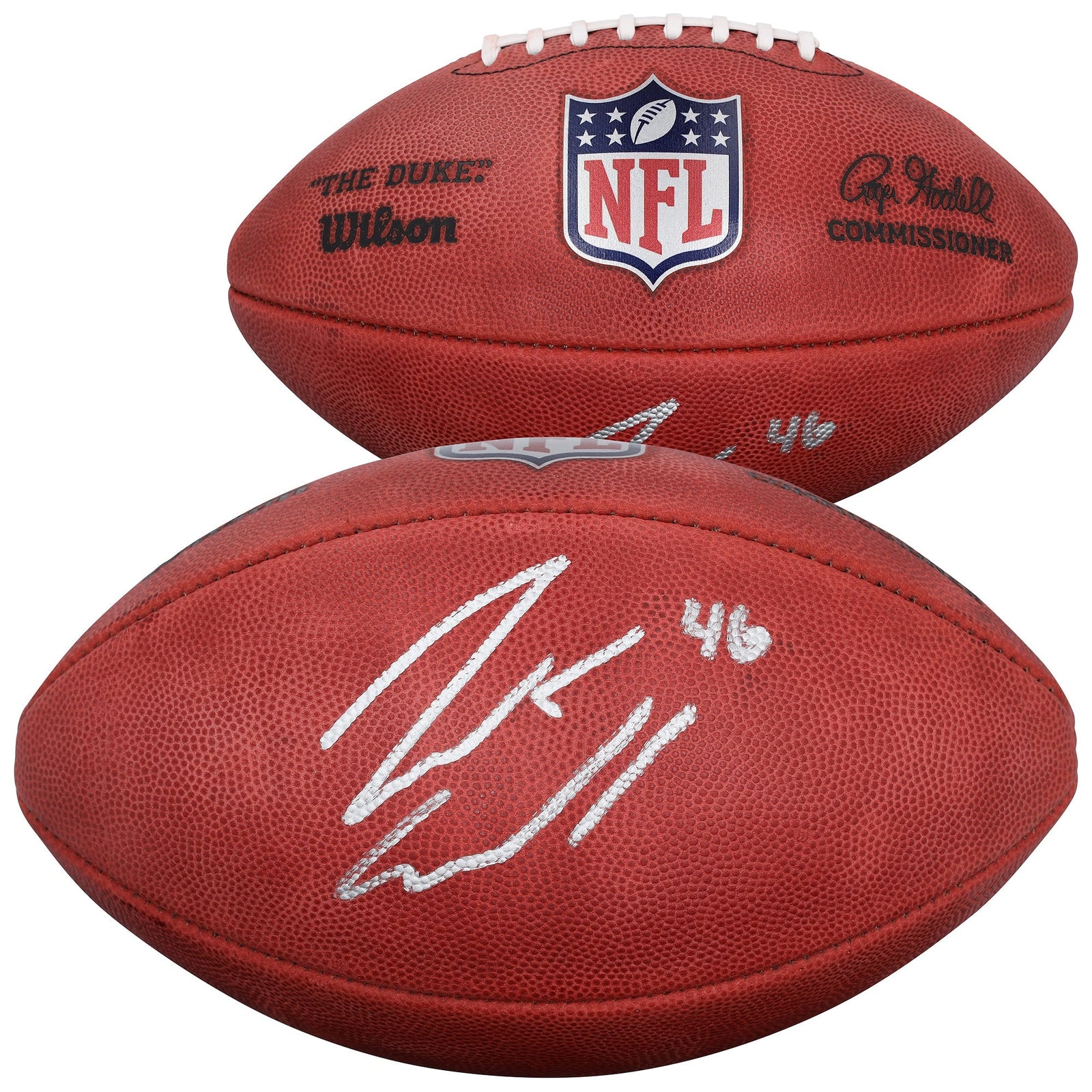 Jack Campbell Detroit Lions Autographed Fanatics Authentic Wilson Duke Full Color Football - The Ballers Bank