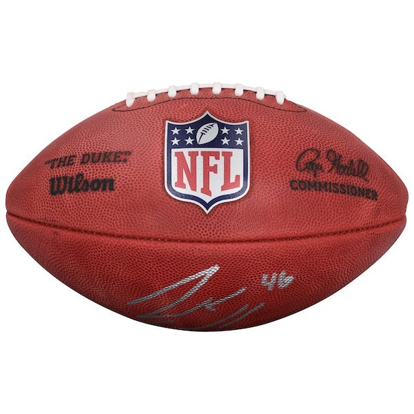 Jack Campbell Detroit Lions Autographed Fanatics Authentic Wilson Duke Full Color Football - The Ballers Bank