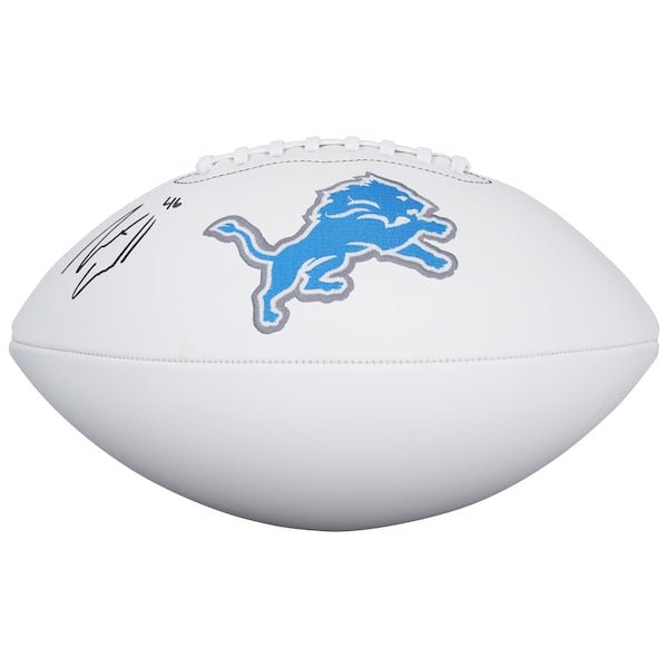 Jack Campbell Detroit Lions Autographed Fanatics Authentic Wilson White Panel Football - The Ballers Bank