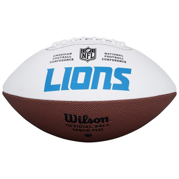 Jack Campbell Detroit Lions Autographed Fanatics Authentic Wilson White Panel Football - The Ballers Bank