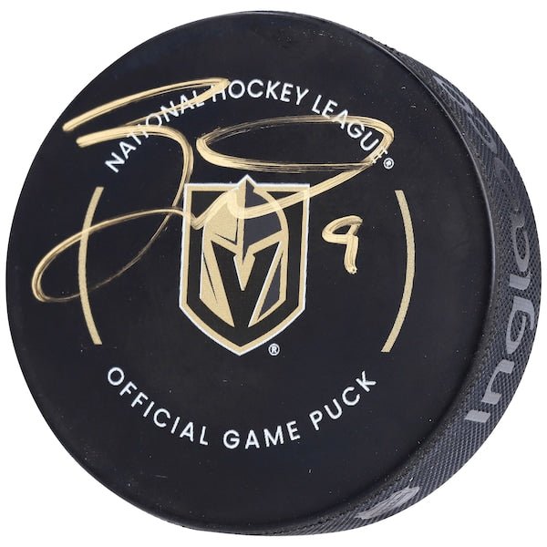 Jack Eichel Vegas Golden Knights Fanatics Authentic Autographed Official Game Hockey Puck - The Ballers Bank