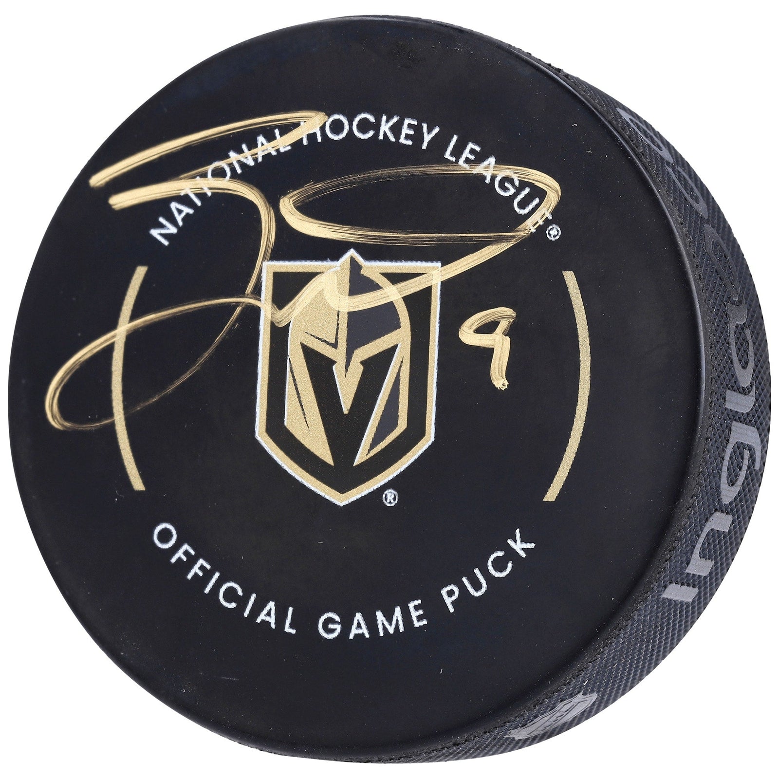 Jack Eichel Vegas Golden Knights Fanatics Authentic Autographed Official Game Hockey Puck - The Ballers Bank