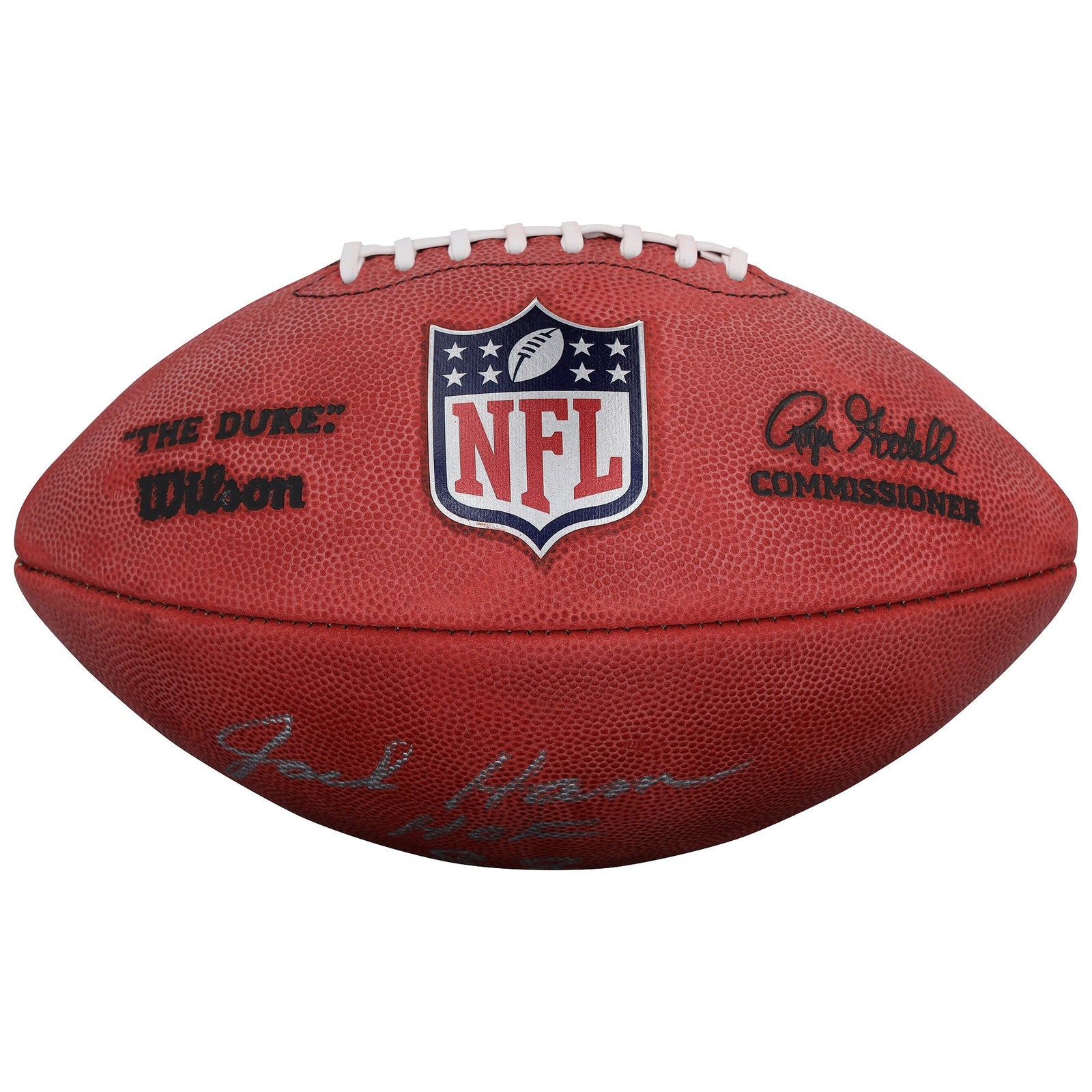 Jack Ham Pittsburgh Steelers Autographed Fanatics Authentic Duke Full Color Football with "HOF 88" Inscription - The Ballers Bank