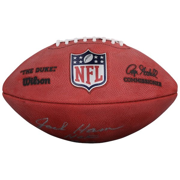Jack Ham Pittsburgh Steelers Autographed Fanatics Authentic Duke Full Color Football with "HOF 88" Inscription - The Ballers Bank