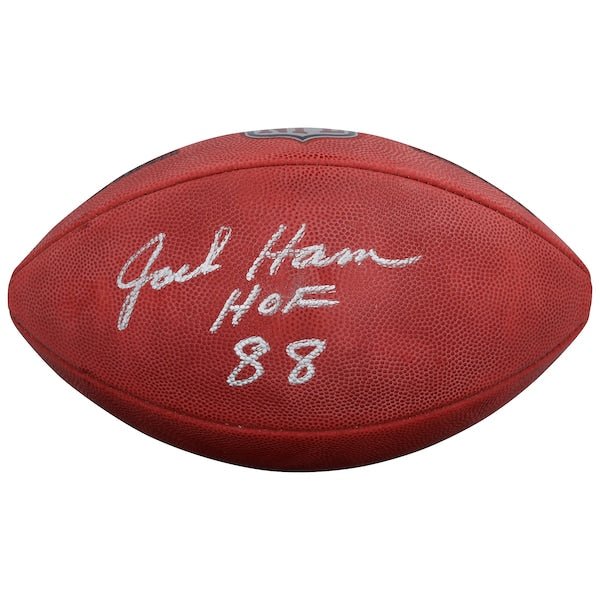 Jack Ham Pittsburgh Steelers Autographed Fanatics Authentic Duke Full Color Football with "HOF 88" Inscription - The Ballers Bank