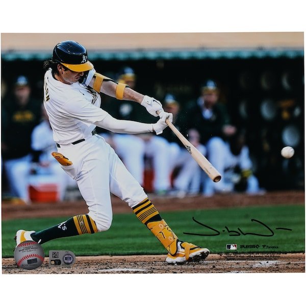 Jacob Wilson Athletics Autographed Fanatics Authentic 8" x 10" Hitting Photograph - The Ballers Bank