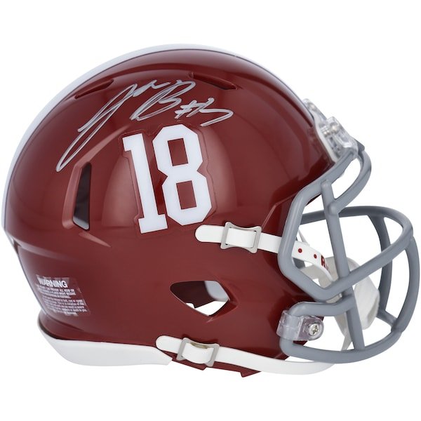 Ja'Corey Brooks Alabama Crimson Tide Fanatics Authentic Autographed Riddell Speed Mini Helmet - The Ballers Bank