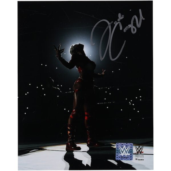 Jade Cargill WWE Autographed Fanatics Authentic 8" x 10" Standing In Spotlight Photograph - The Ballers Bank