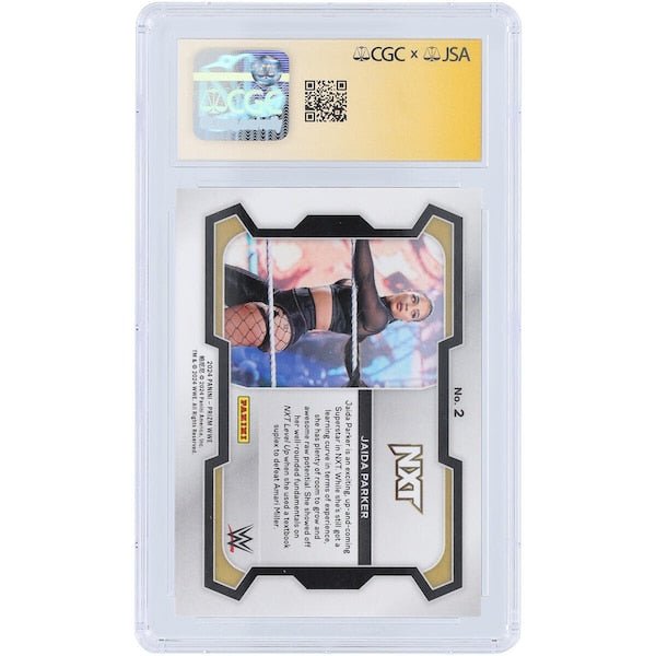 Jaida Parker WWE Autographed 2024 Panini Prizm 2 CGC Fanatics Witnessed Authenticated 9/10 Card - The Ballers Bank