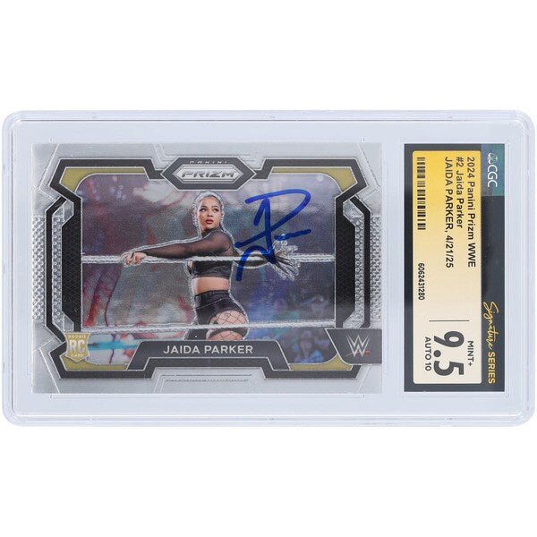 Jaida Parker WWE Autographed 2024 Panini Prizm 2 CGC Fanatics Witnessed Authenticated 9.5/10 Card - The Ballers Bank