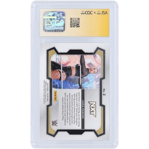 Jaida Parker WWE Autographed 2024 Panini Prizm 2 CGC Fanatics Witnessed Authenticated 9.5/10 Card - The Ballers Bank