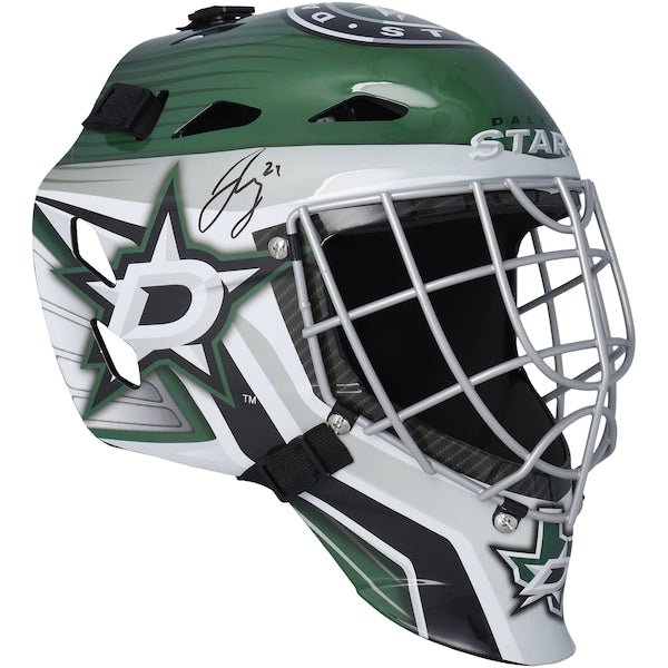 Jake Oettinger Dallas Stars Fanatics Authentic Autographed Replica Goalie Mask - The Ballers Bank
