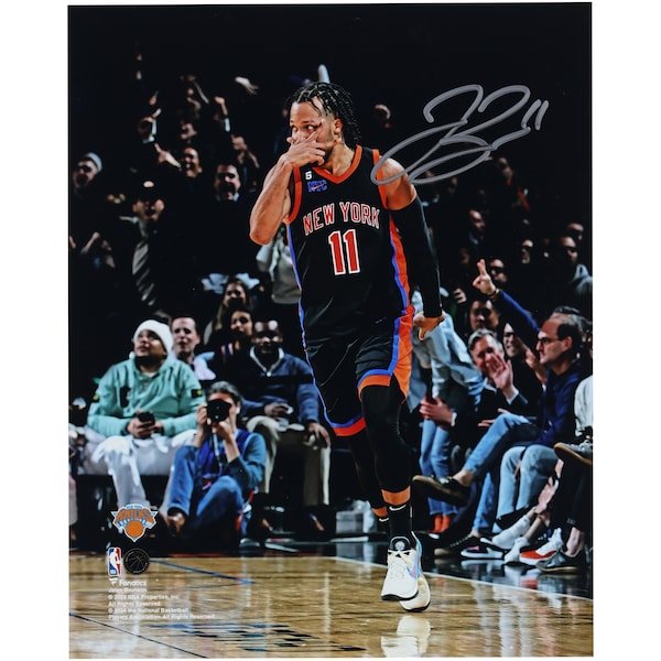 Jalen Brunson New York Knicks Autographed Fanatics Authentic 8' x 10" Celebration Photograph - The Ballers Bank