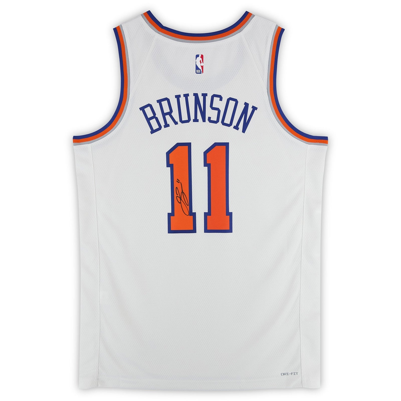 Jalen Brunson New York Knicks Autographed Fanatics Authentic White Nike Association Edition Swingman Jersey - The Ballers Bank