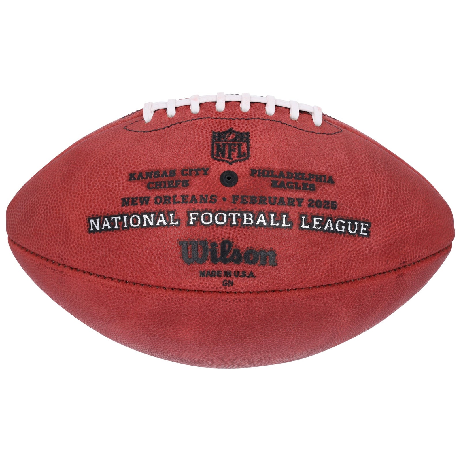 Jalen Hurts Philadelphia Eagles Autographed Fanatics Authentic Super Bowl LIX Wilson Duke Football - The Ballers Bank
