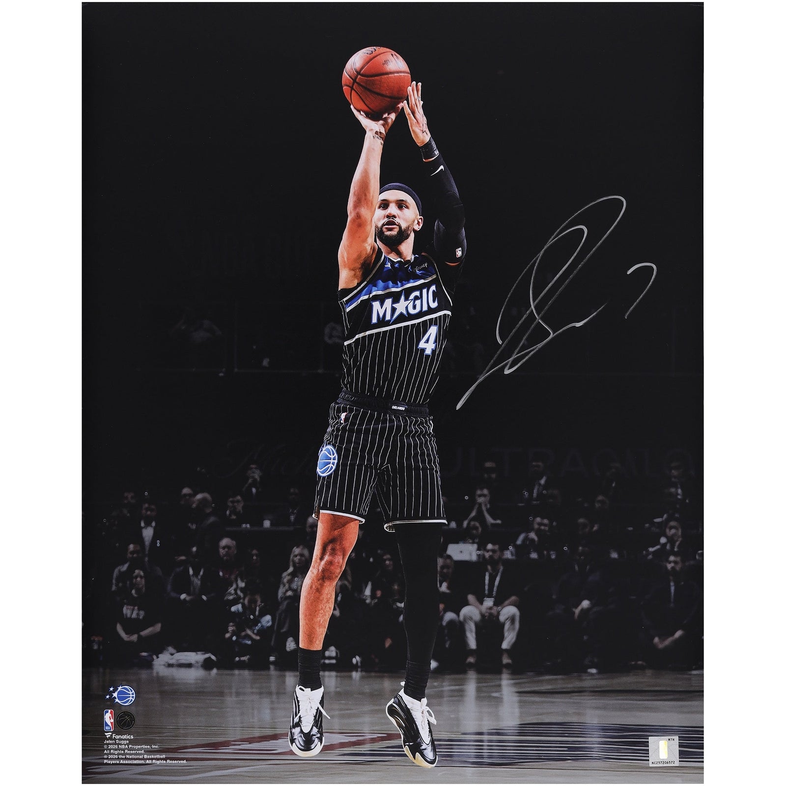 Jalen Suggs Orlando Magic Autographed Fanatics Authentic 16" x 20" Shooting Spotlight Photograph - The Ballers Bank
