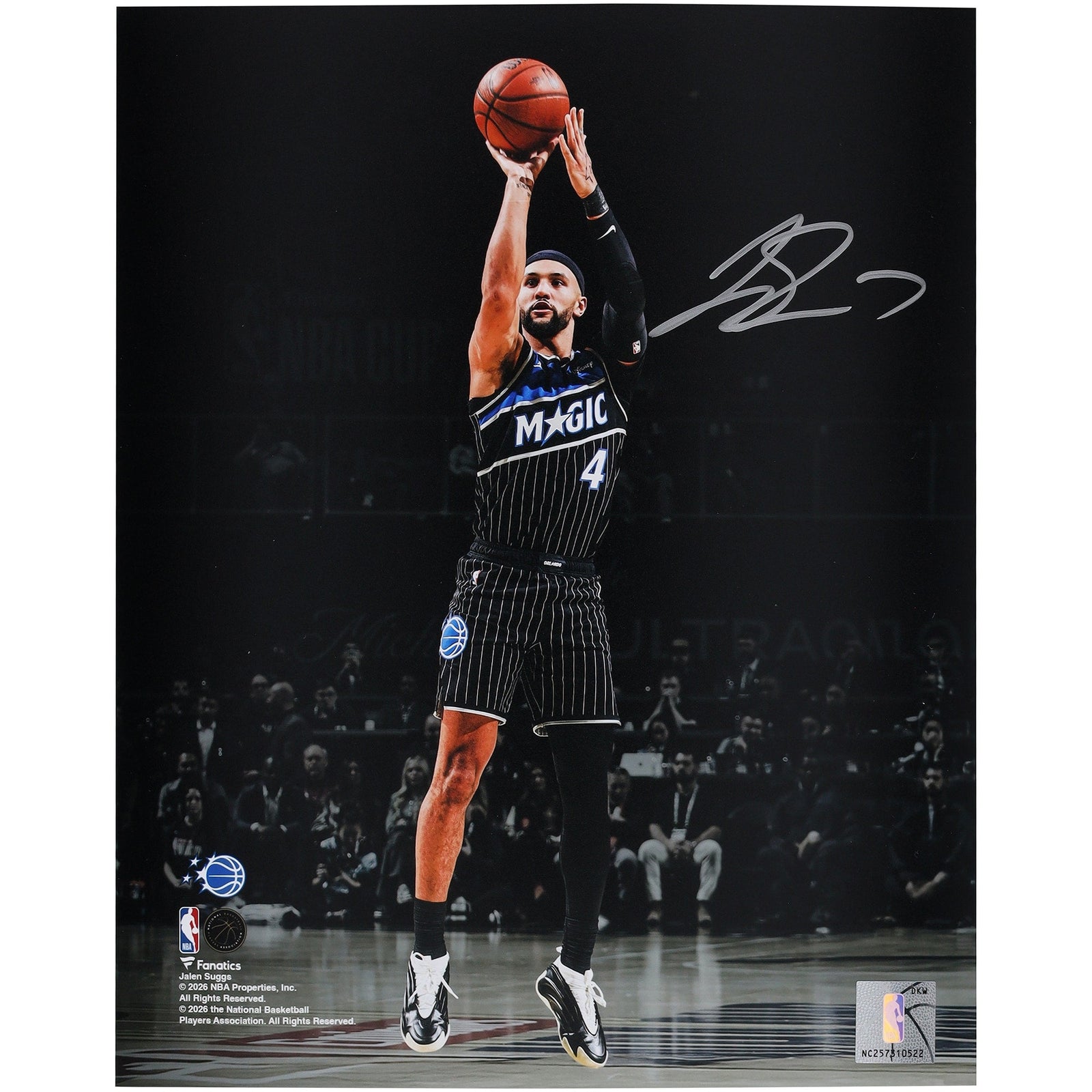 Jalen Suggs Orlando Magic Autographed Fanatics Authentic 8" x 10" Shooting Spotlight Photograph - The Ballers Bank