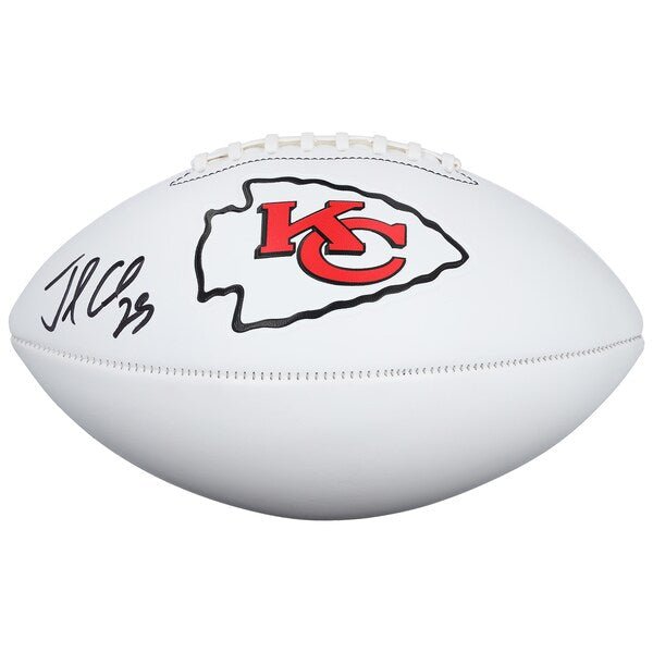 Jamaal Charles Kansas City Chiefs Autographed Fanatics Authentic Franklin White Panel Football - The Ballers Bank