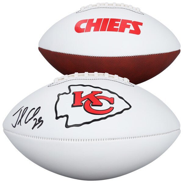 Jamaal Charles Kansas City Chiefs Autographed Fanatics Authentic Franklin White Panel Football - The Ballers Bank