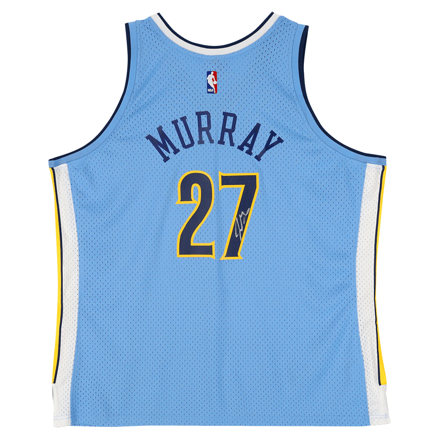 Jamal Murray Denver Nuggets Autographed Fanatics Authentic Light Blue Mitchell & Ness 2016 - 17 Swingman Jersey - The Ballers Bank