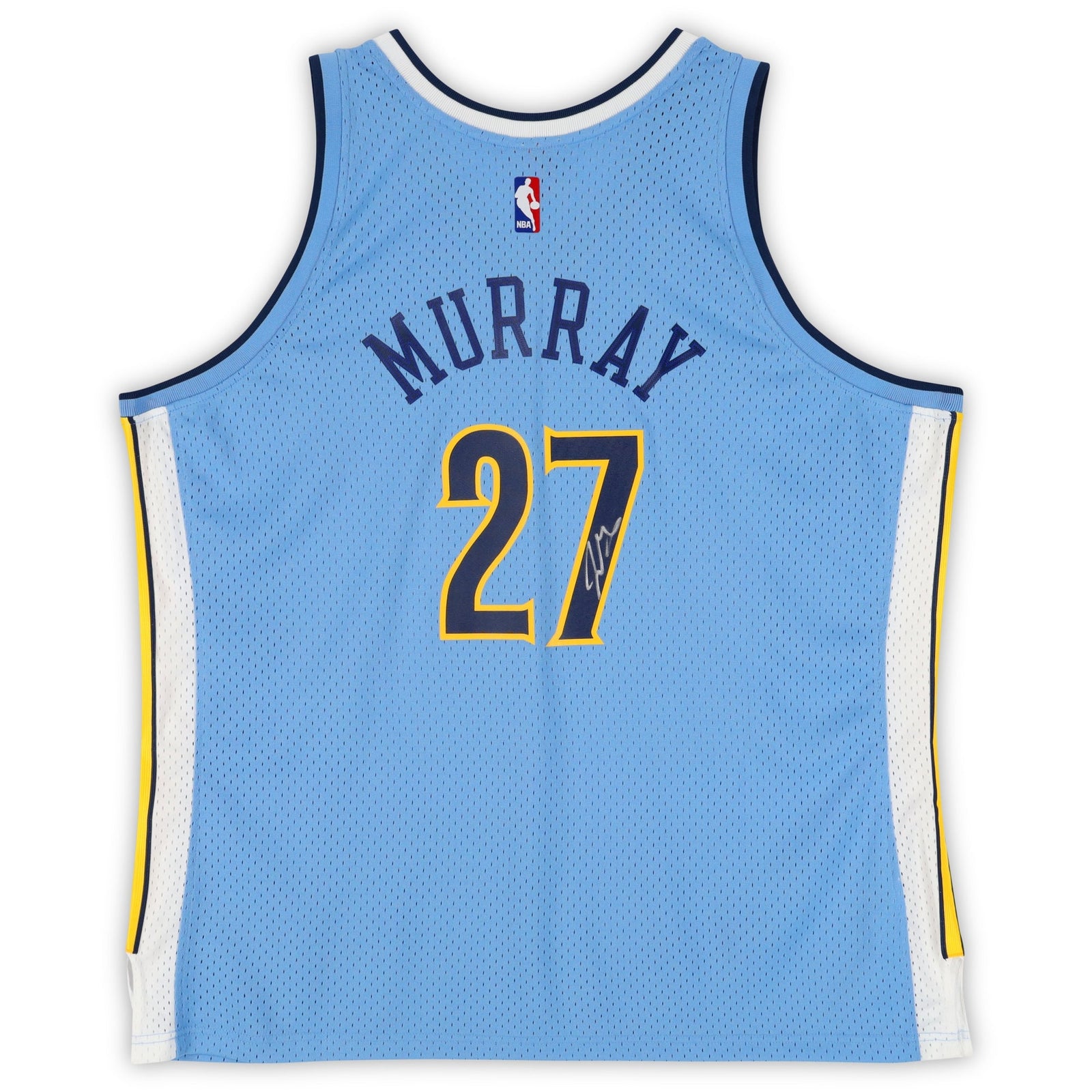 Jamal Murray Denver Nuggets Autographed Fanatics Authentic Light Blue Mitchell & Ness 2016 - 17 Swingman Jersey - The Ballers Bank