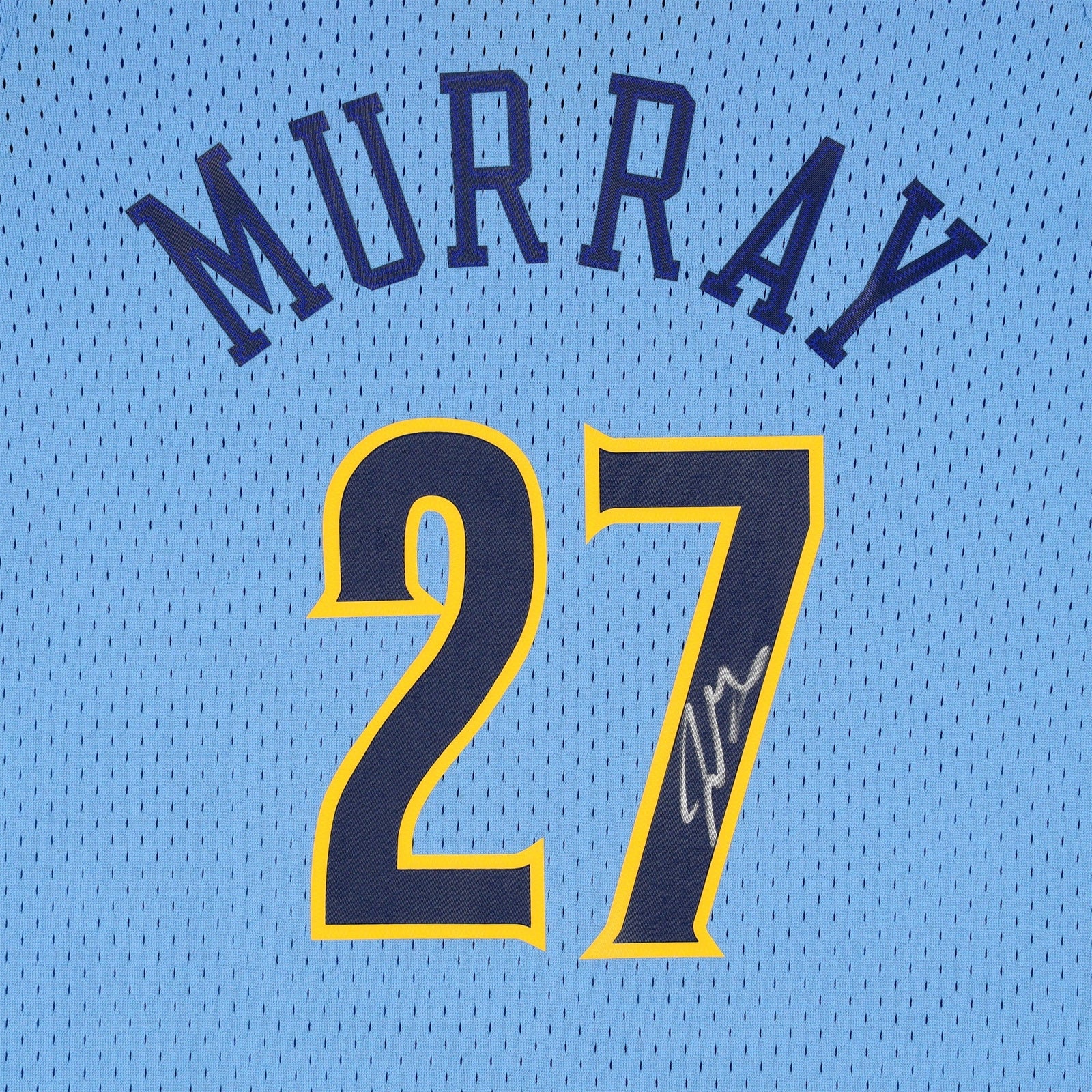 Jamal Murray Denver Nuggets Autographed Fanatics Authentic Light Blue Mitchell & Ness 2016 - 17 Swingman Jersey - The Ballers Bank