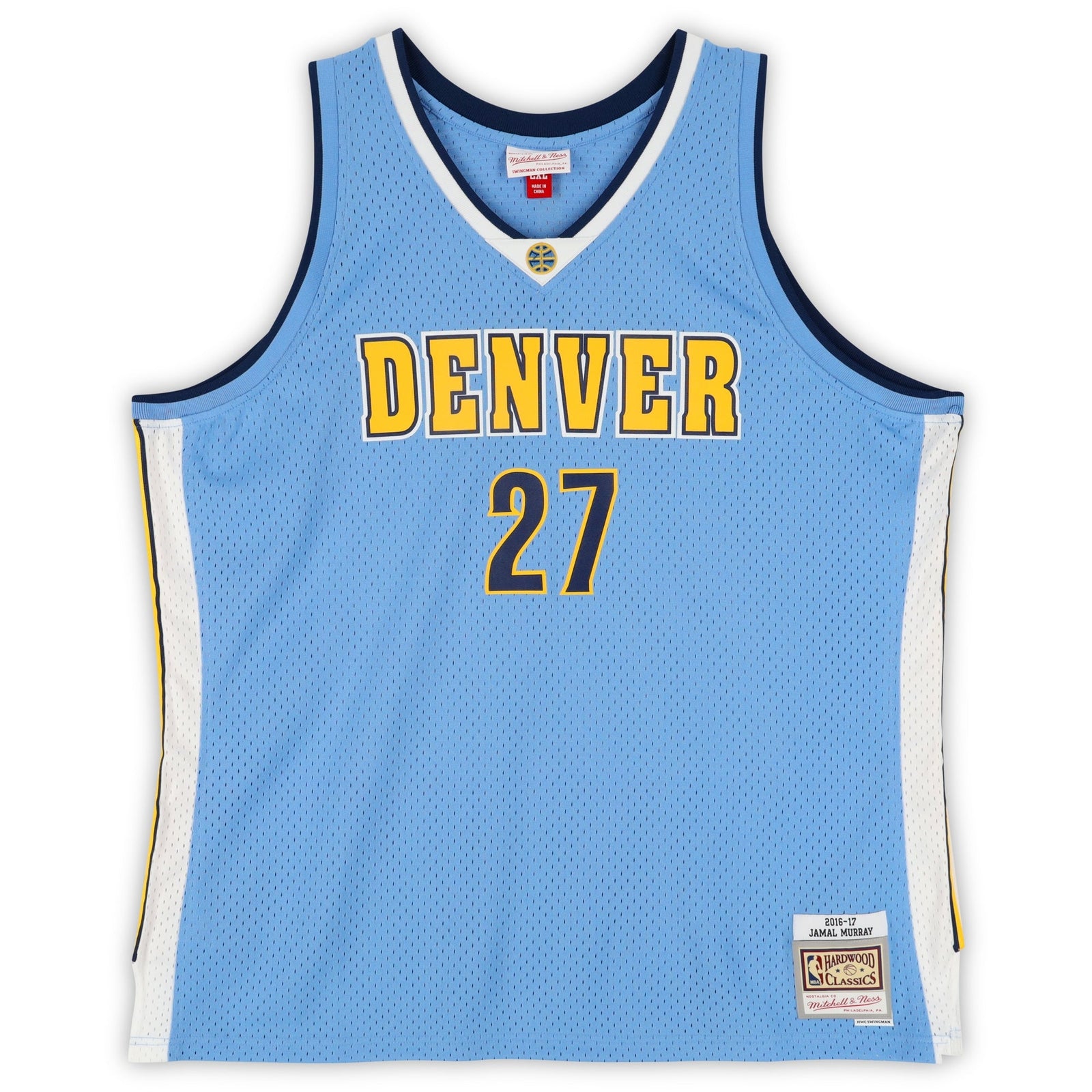 Jamal Murray Denver Nuggets Autographed Fanatics Authentic Light Blue Mitchell & Ness 2016 - 17 Swingman Jersey - The Ballers Bank
