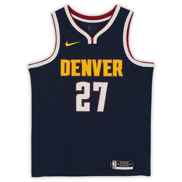 Jamal Murray Denver Nuggets Fanatics Authentic Autographed Nike 2021 Navy Icon Swingman Jersey - Navy - The Ballers Bank