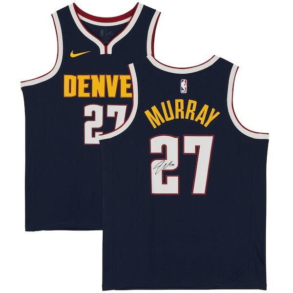 Jamal Murray Denver Nuggets Fanatics Authentic Autographed Nike 2021 Navy Icon Swingman Jersey - Navy - The Ballers Bank