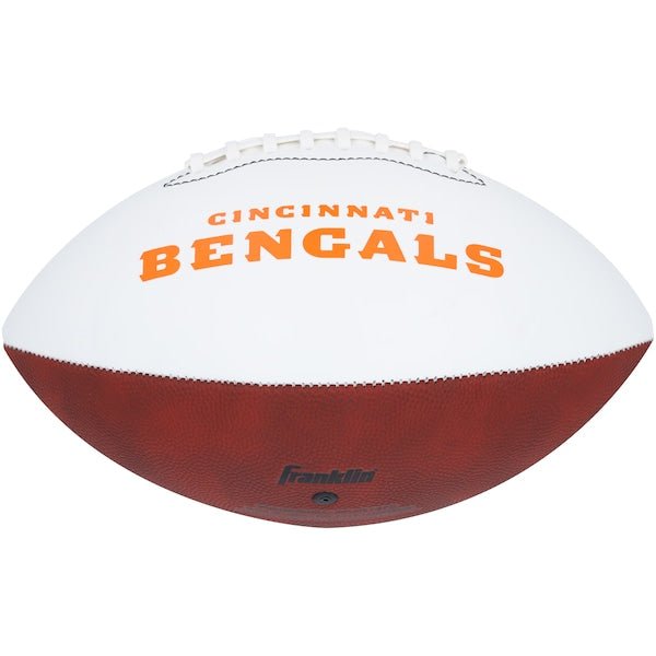 Ja'Marr Chase Cincinnati Bengals Autographed Fanatics Authentic Franklin White Panel Football - The Ballers Bank