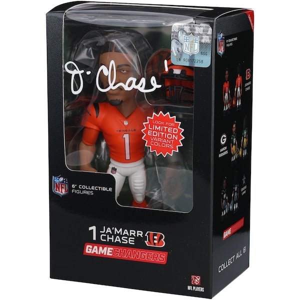 Ja'Marr Chase Cincinnati Bengals Autographed Fanatics Authentic GameChangers Series 1 6" Figurine - The Ballers Bank