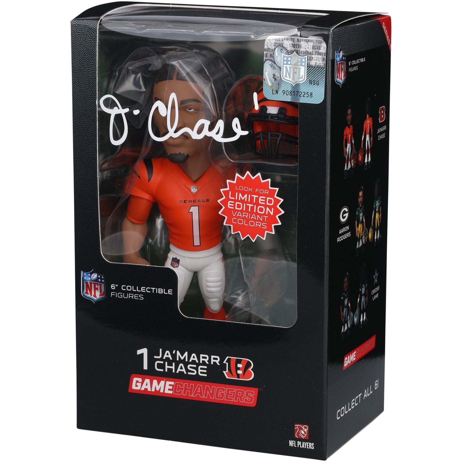 Ja'Marr Chase Cincinnati Bengals Autographed Fanatics Authentic GameChangers Series 1 6" Figurine - The Ballers Bank