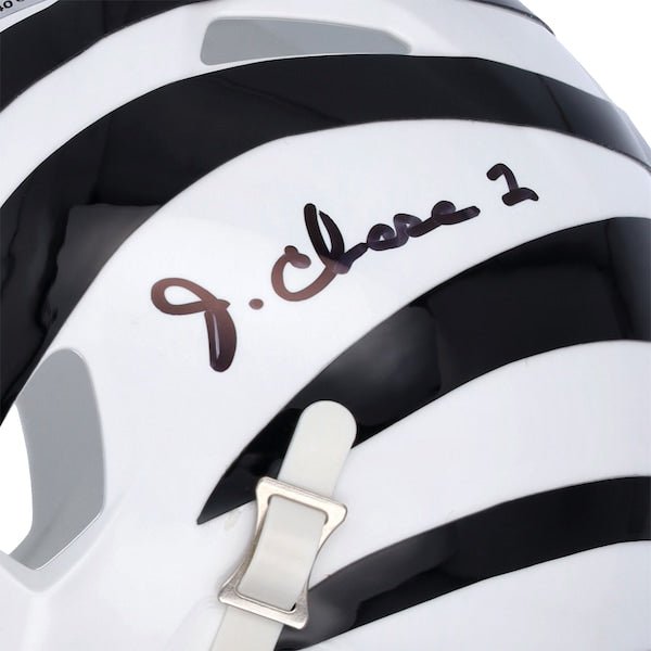 Ja'Marr Chase Cincinnati Bengals Autographed Fanatics Authentic Riddell 2022 On Field Alternate Speed Mini Helmet - The Ballers Bank