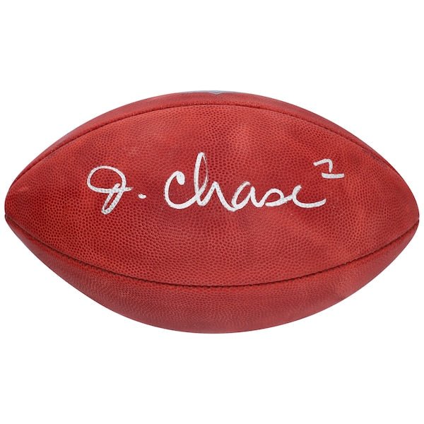 Ja'Marr Chase Cincinnati Bengals Fanatics Authentic Autographed Wilson Duke Full Color Pro Football - The Ballers Bank